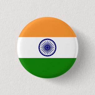 Flag of India Button