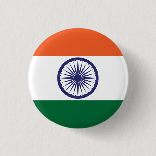 Flag of India Button