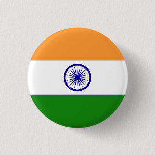 Flag of India Button