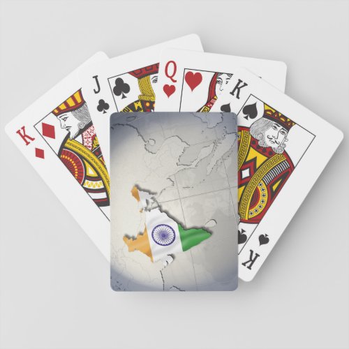 Flag of India Poker Cards