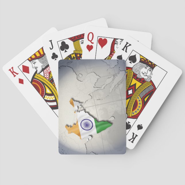Flag of India Poker Cards (Back)
