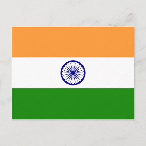 Flag of India Postcard