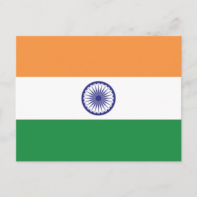 Flag of India Postcard (Front)