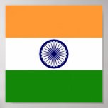 Flag Of India Poster11x11 Poster at Zazzle