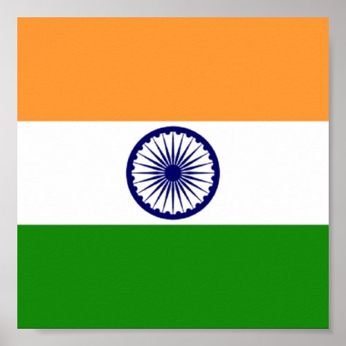 Flag of India Poster11x11 Poster