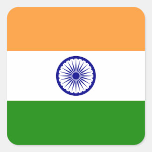 Flag of India Square Sticker