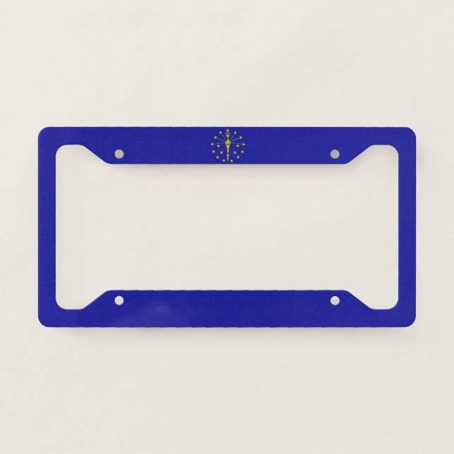 Flag of Indiana License Plate Frame (Front)