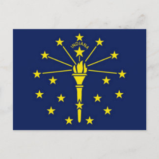Flag of Indiana Postcard