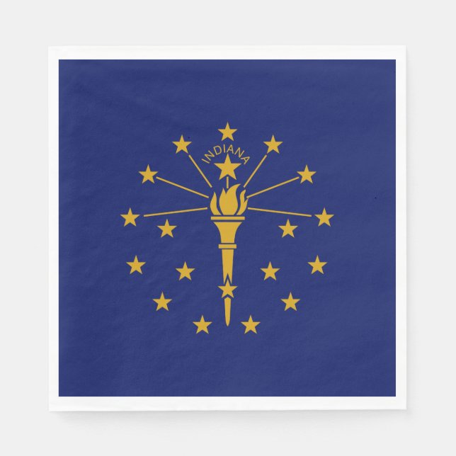 Flag of Indiana (US State) Napkins (Front)