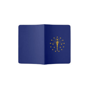 Flag of Indiana (US State) Passport Holder