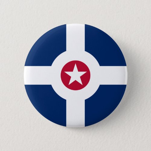 Flag of Indianapolis Indian Button
