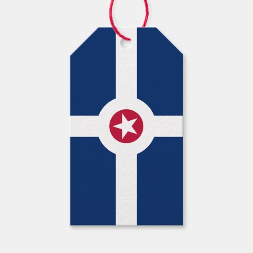 Flag of Indianapolis Indiana Gift Tags