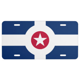 Flag of Indianapolis, Indiana License Plate