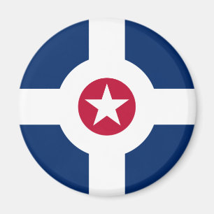 Flag of Indianapolis, Indiana Magnet