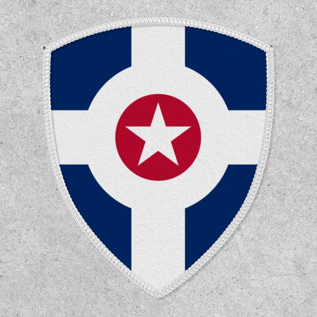 Flag of Indianapolis, Indiana Patch (Front)