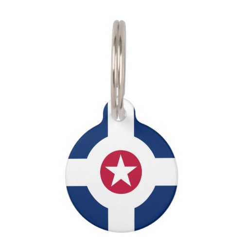 Flag of Indianapolis Indiana Pet ID Tag