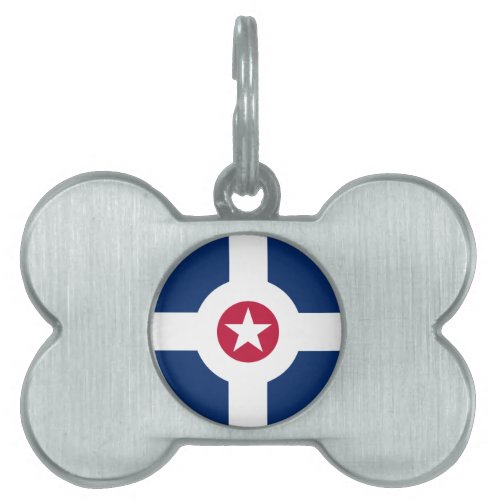 Flag of Indianapolis Indiana Pet Tag