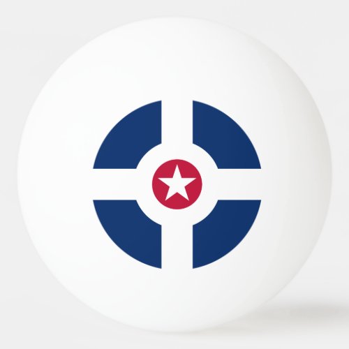 Flag of Indianapolis Indiana Ping Pong Ball