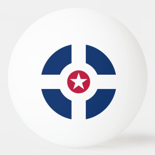 Flag of Indianapolis Indiana Ping_Pong Ball