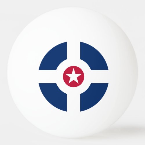 Flag of Indianapolis Indiana Ping Pong Ball