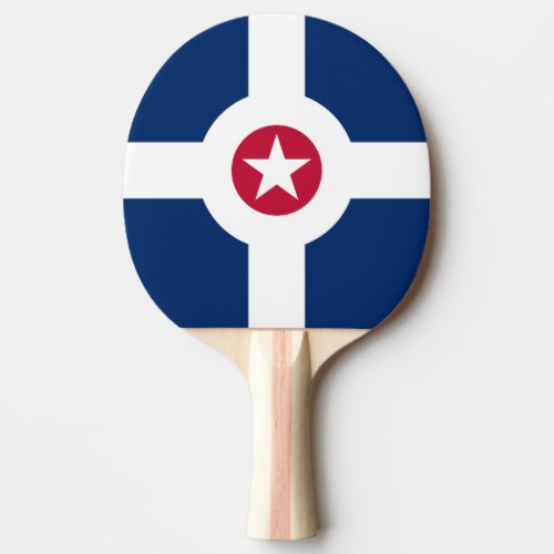 Flag of Indianapolis Indiana Ping Pong Paddle