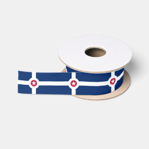 Flag of Indianapolis, Indiana Satin Ribbon