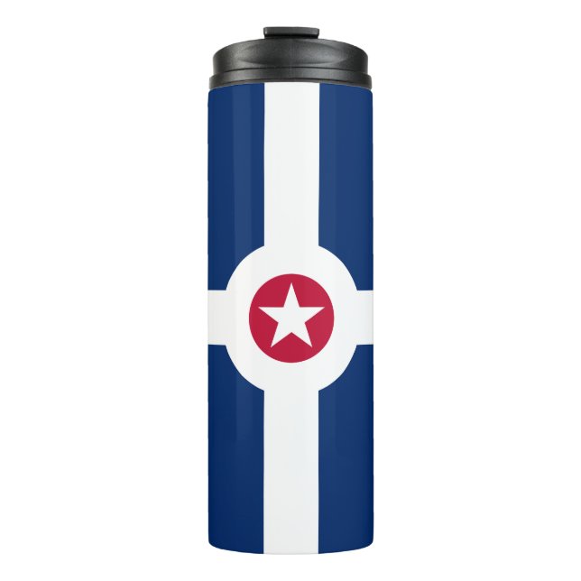 Flag of Indianapolis, Indiana Thermal Tumbler (Front)