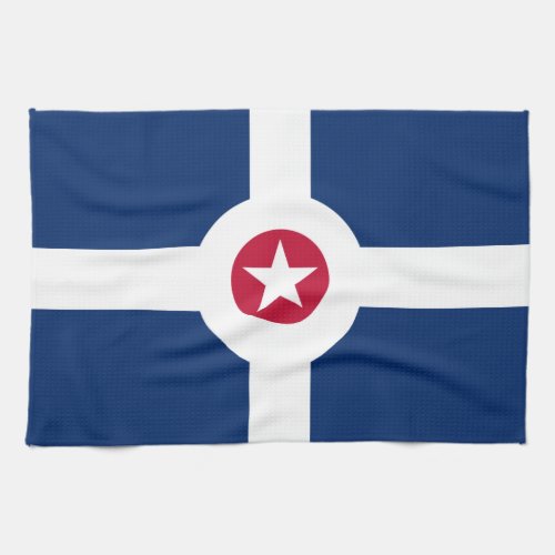 Flag of Indianapolis Indiana Towel