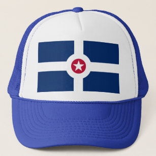 Flag of Indianapolis, Indiana Trucker Hat