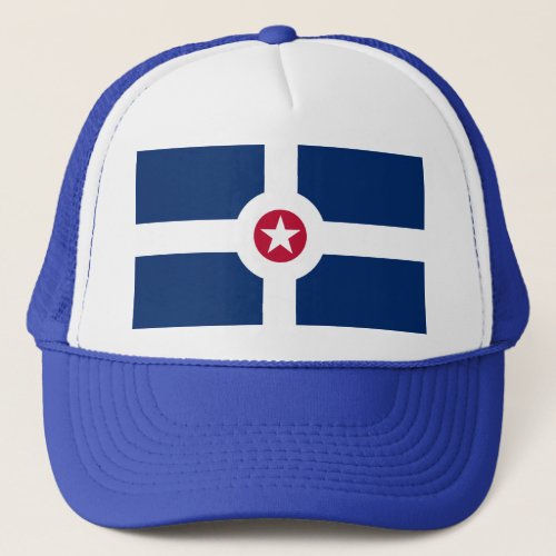 Flag of Indianapolis Indiana Trucker Hat