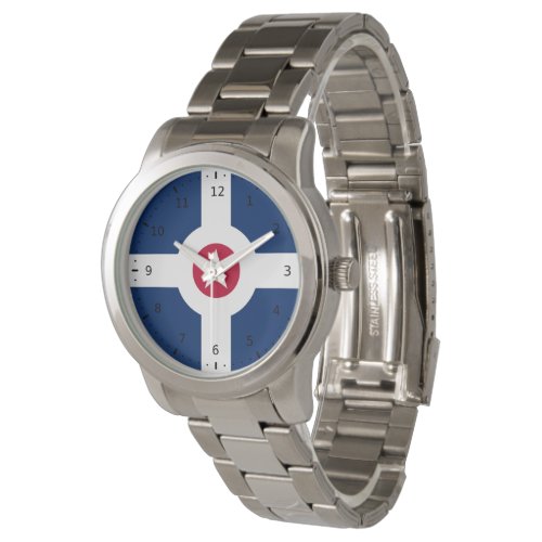 Flag of Indianapolis Indiana Watch