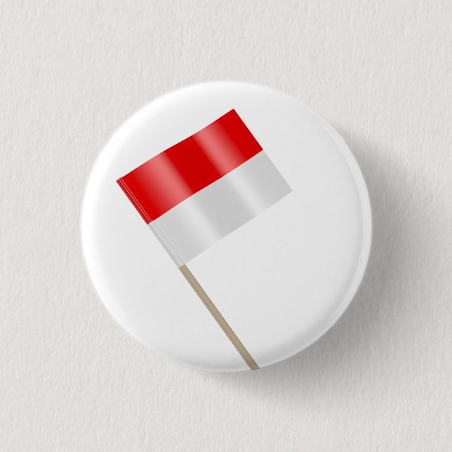 Flag of Indonesia Button (Front)