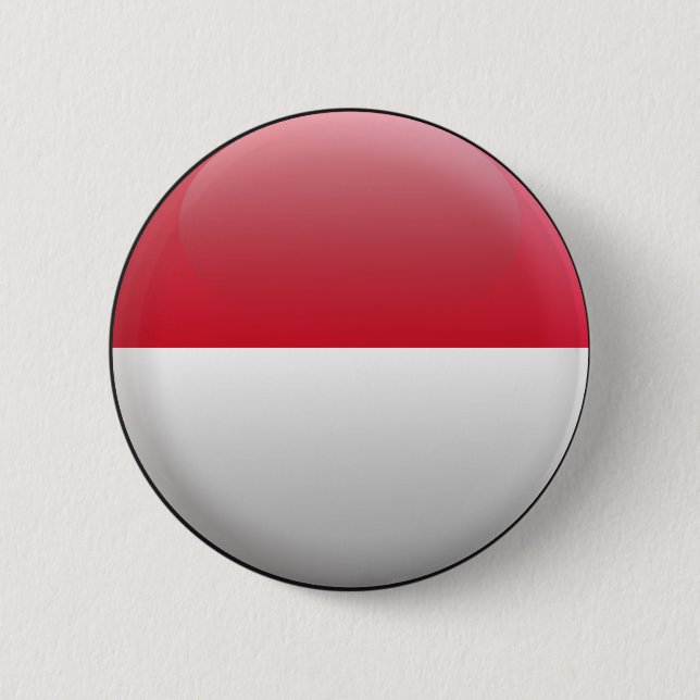 Flag of Indonesia Button (Front)