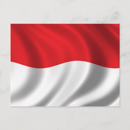 Flag of Indonesia Postcard