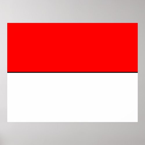 Flag of Indonesia Poster