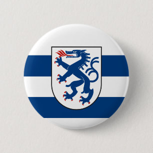 Flag of Ingolstadt, Bavaria - GERMANY Button