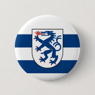 Flag of Ingolstadt, Bavaria - GERMANY Button
