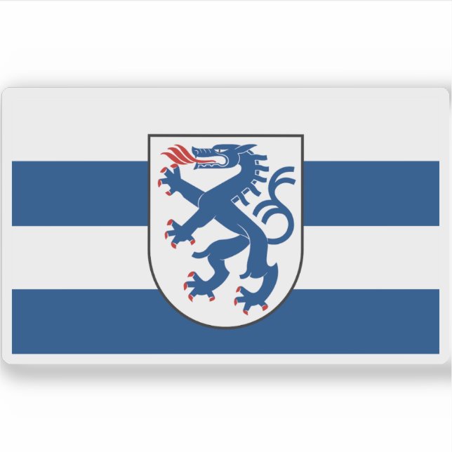 Flag of Ingolstadt, Germany Sticker (Front)
