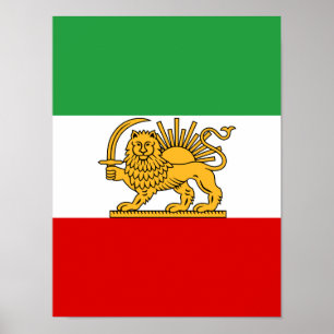 Flag of Iran (1964–1980) Poster
