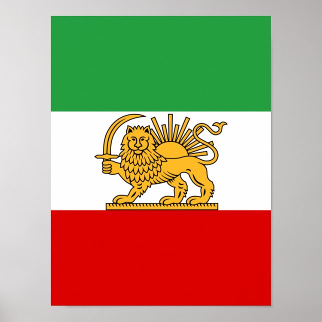 Flag of Iran (1964–1980) Poster (Front)