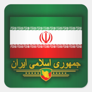 Flag of Iran Apparel Square Sticker