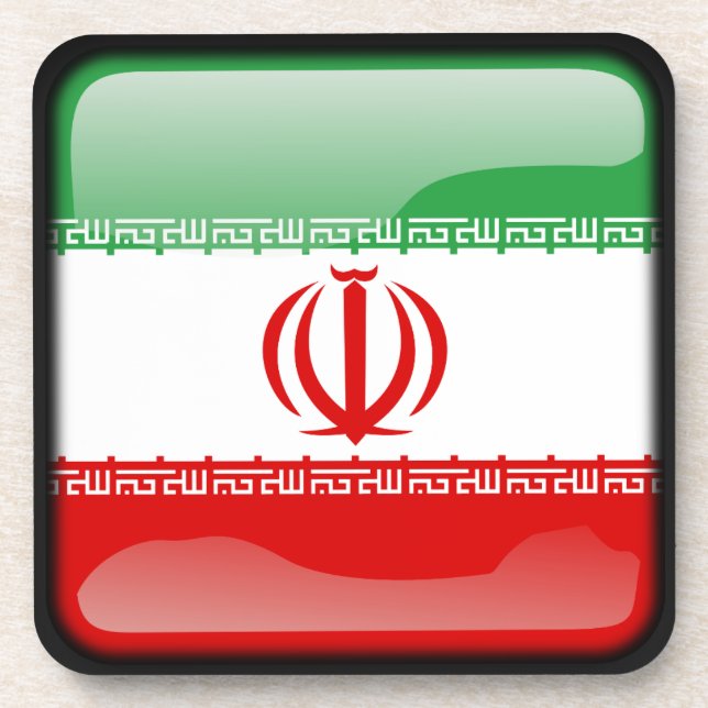 Flag of Iran Beverage Coaster (Front)
