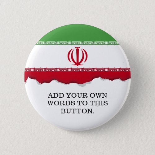 Flag of Iran Button