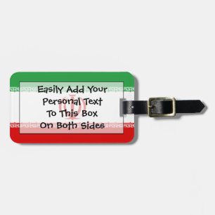 Flag of Iran Easy ID Personal Luggage Tag