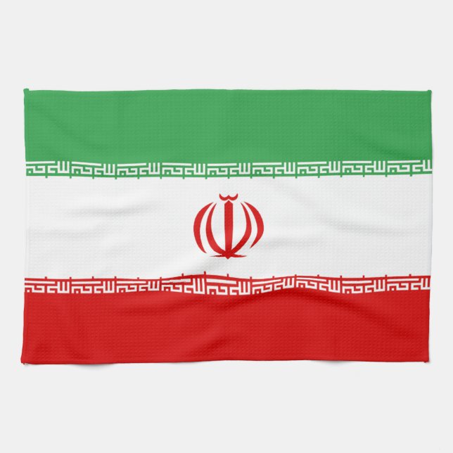 Flag of Iran Kitchen Towel (Horizontal)