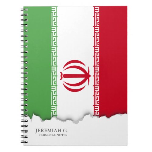 Flag of Iran Notebook
