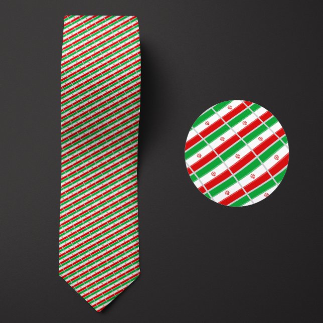 Flag of Iran Pattern Neck Tie (Creator Uploaded)