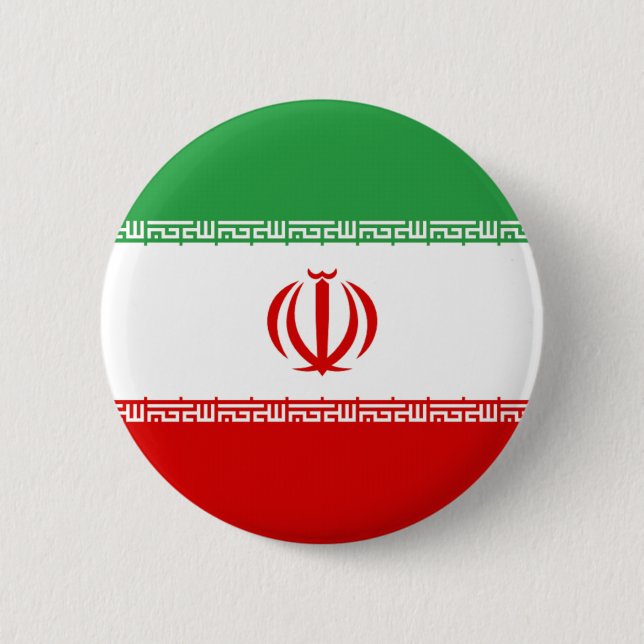 Flag of Iran Pinback Button (Front)