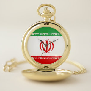 Flag of Iran Pocket Watch