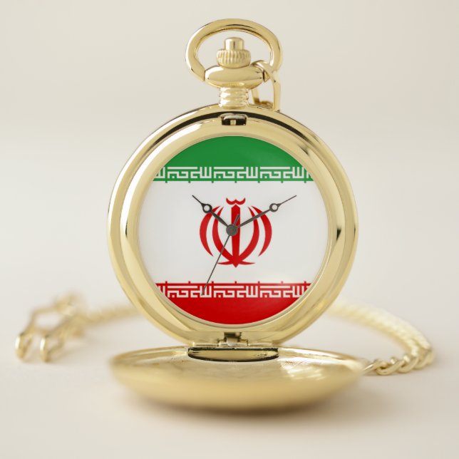 Flag of Iran Pocket Watch (Inside)